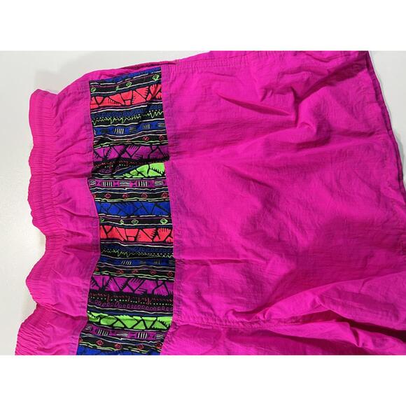 Vintage Pink Swim Shorts with Multicolour Patterned M - Picture 10 of 11